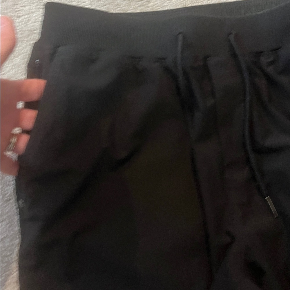 EXPRESS Black High Waisted Drawstring Jogger Pants Size Medium - Picture 4 of 10